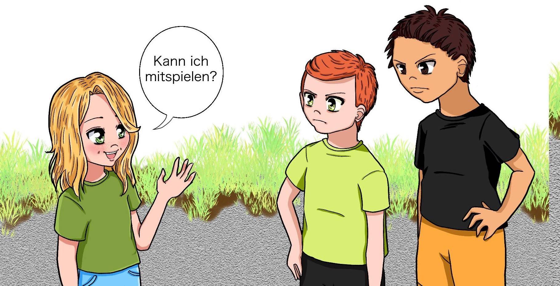 ... von den Jungs zurückgewiesen ...