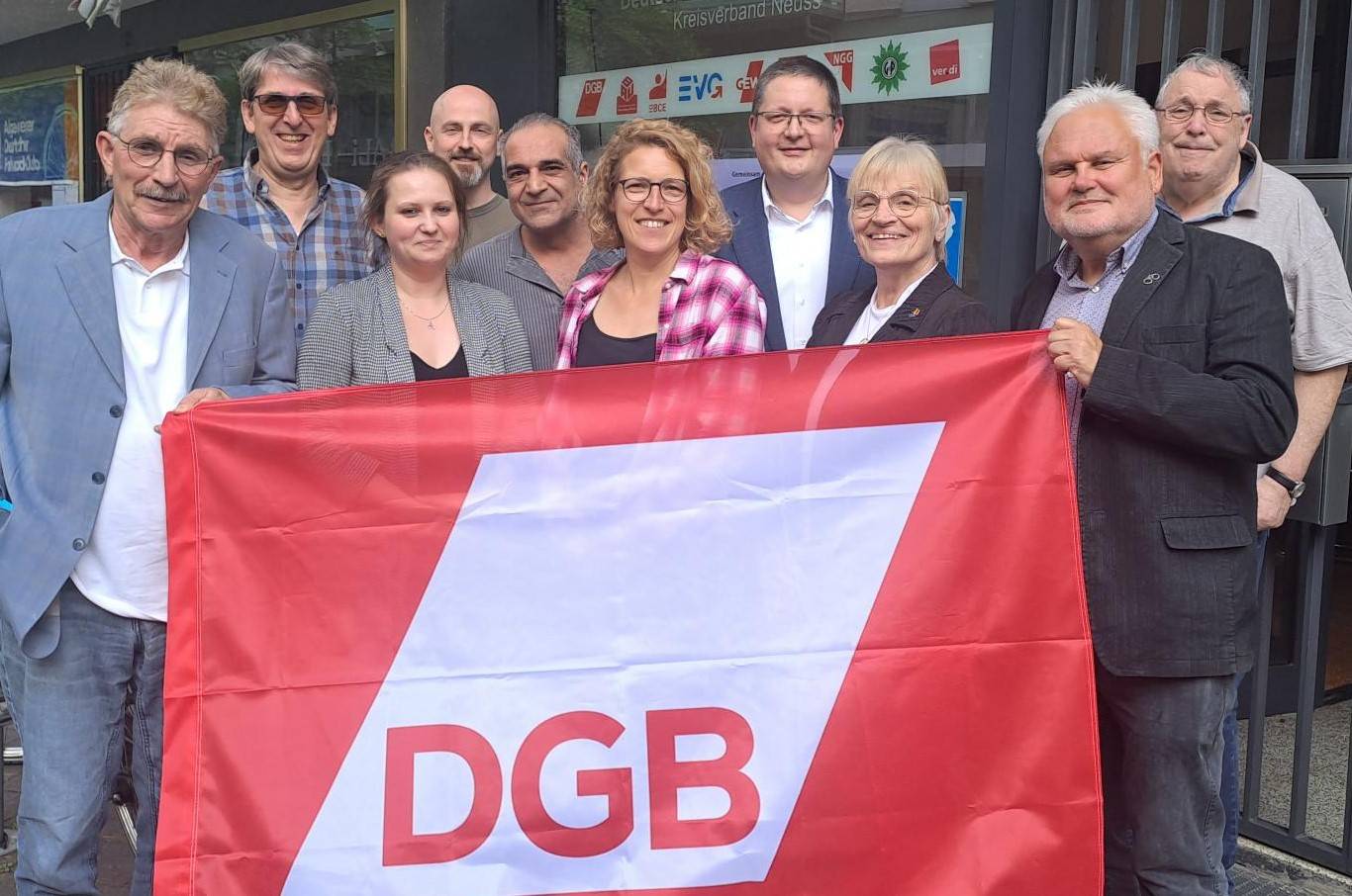 Der neugewählte Vorstand des DGB-Kreisverbandes.
