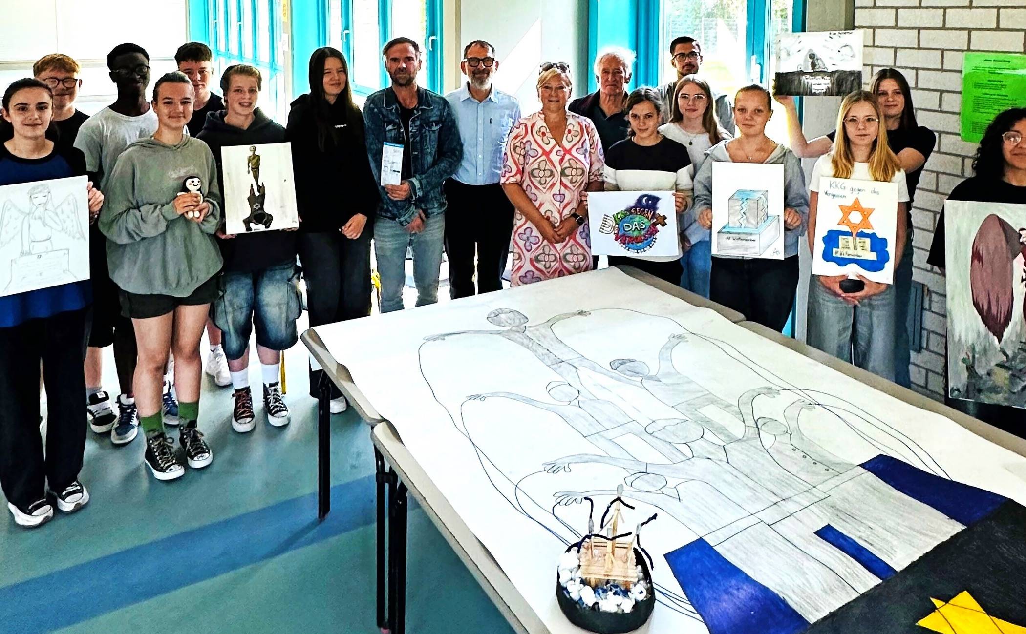 Für´s Holocaust-Mahnmal haben die Südstädter Schüler