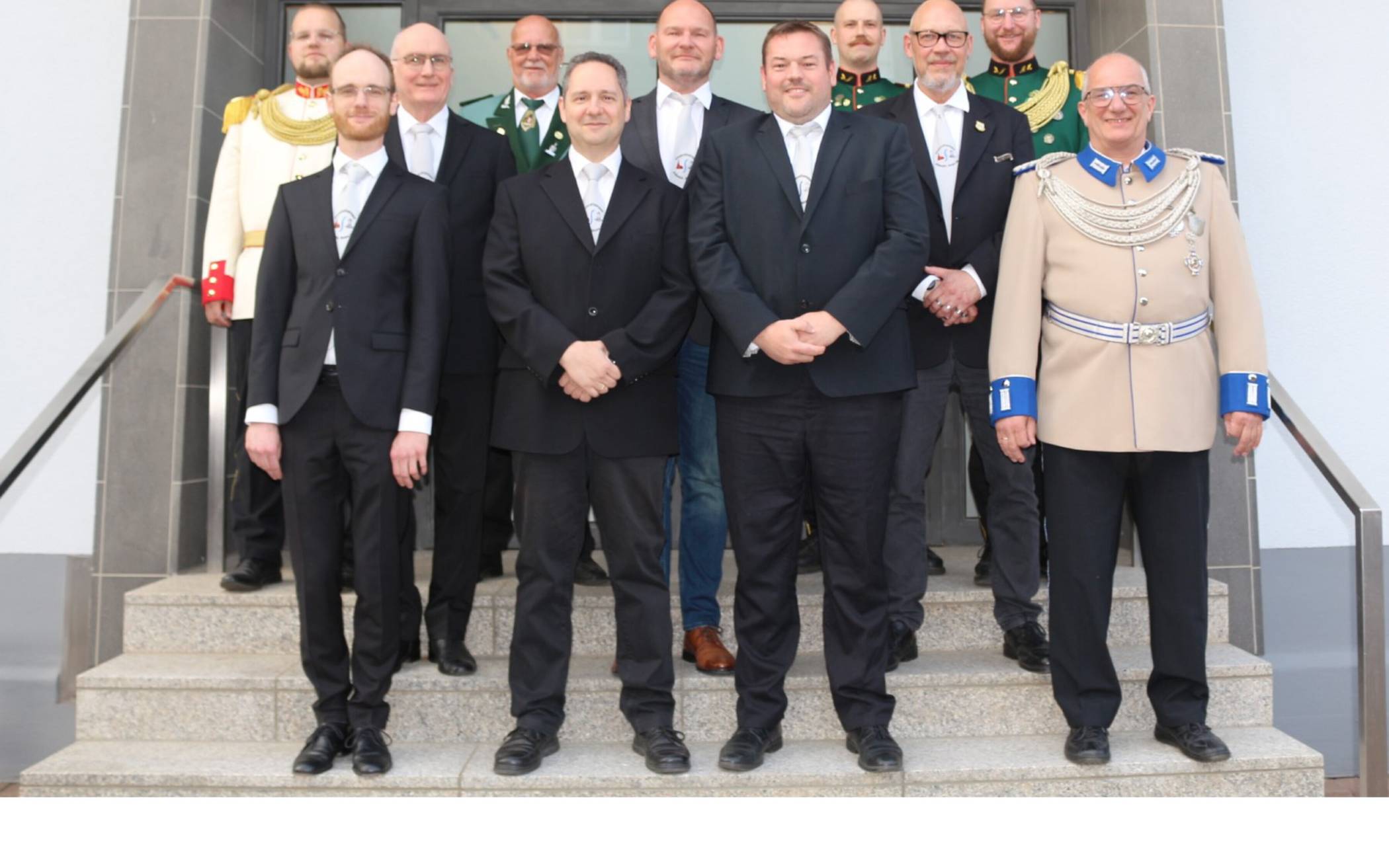 Der Vorstand des Bürgerschützenvereins Bedburdyck-Stessen 1868
