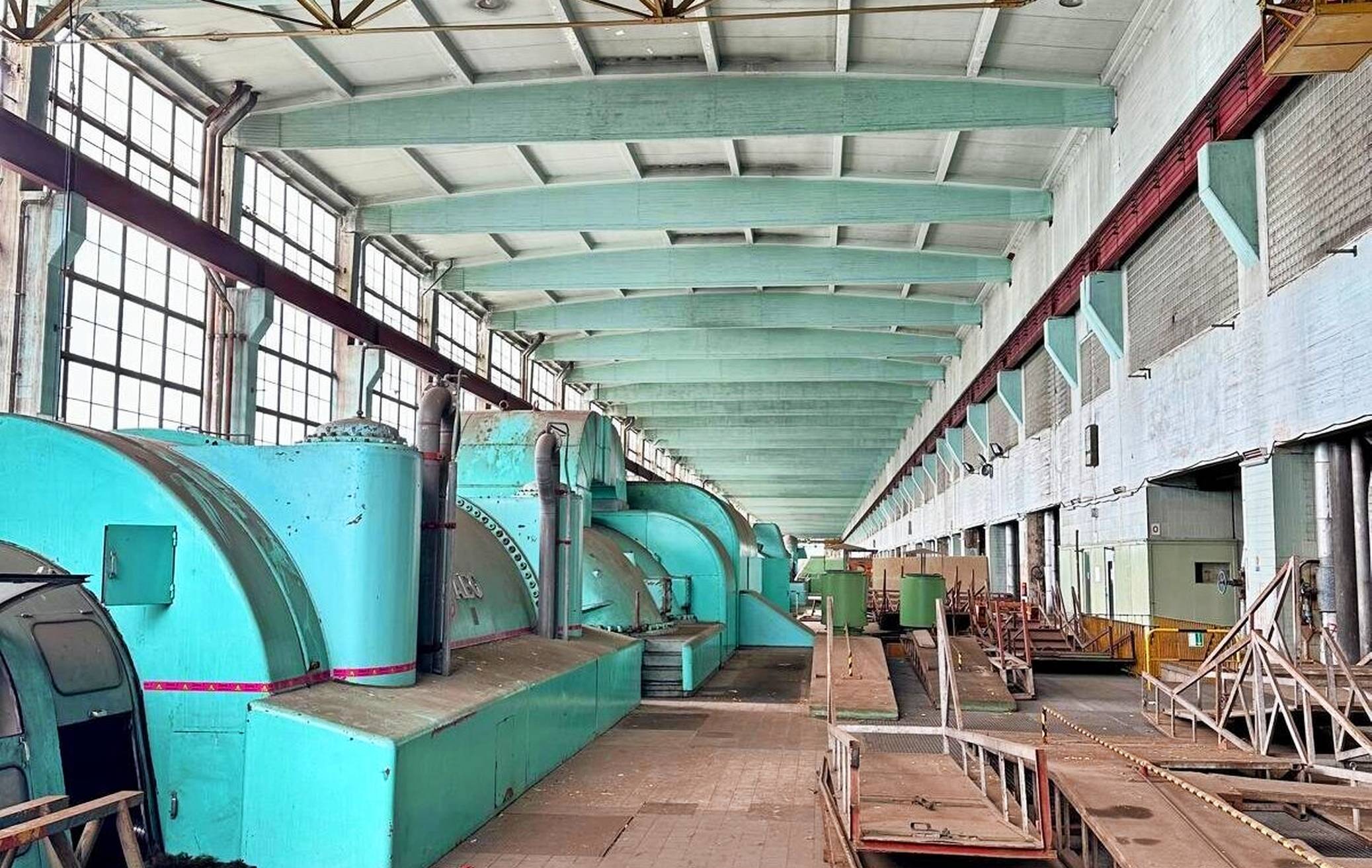 550 Meter lang ist die Maschinenhalle,