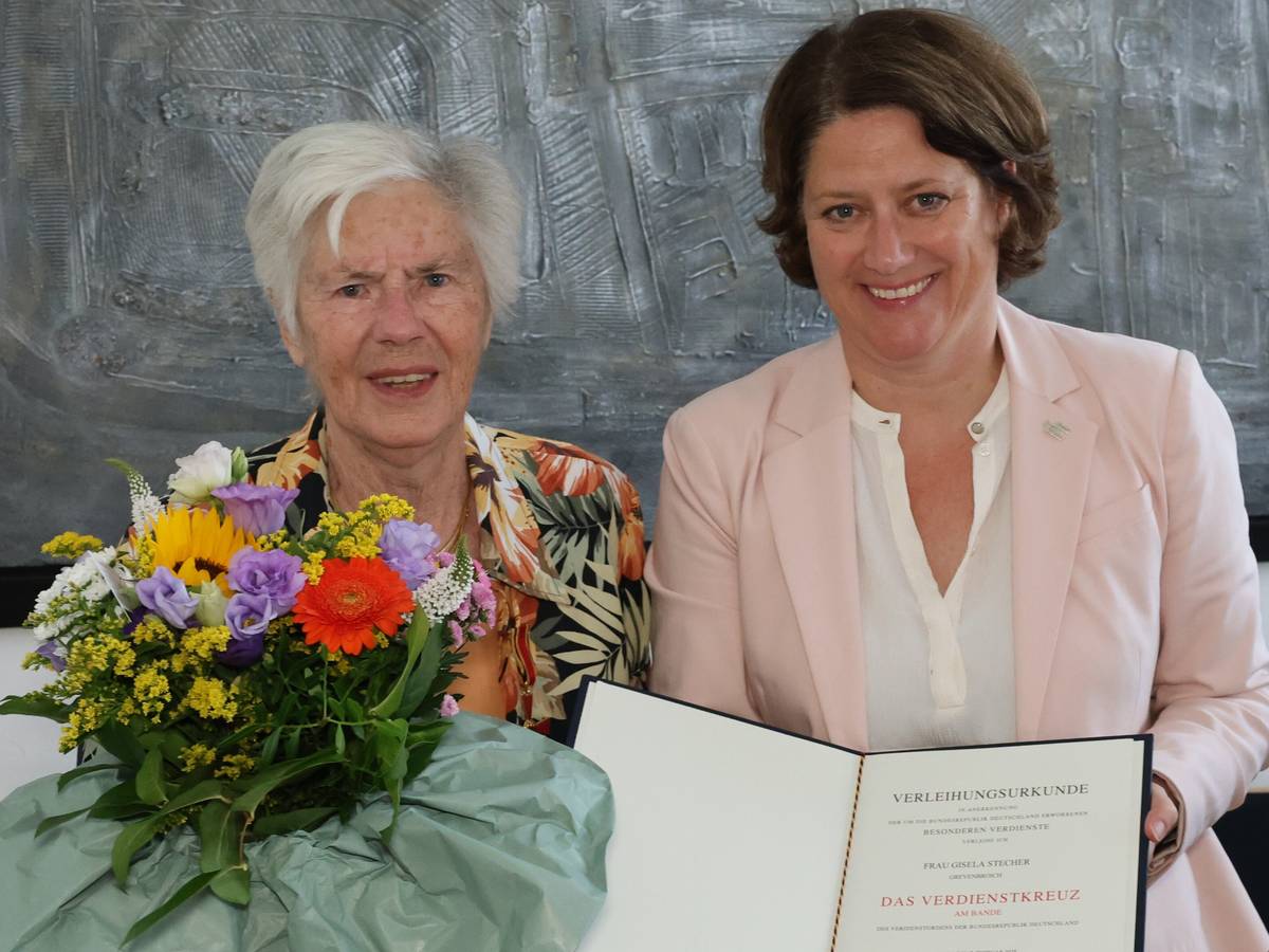 Gisela Stecher geehrt