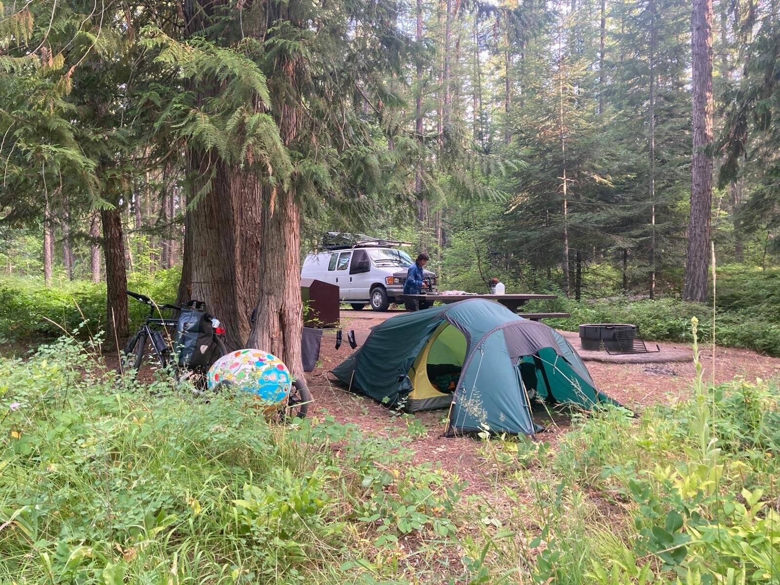 Camp am Kootenay...