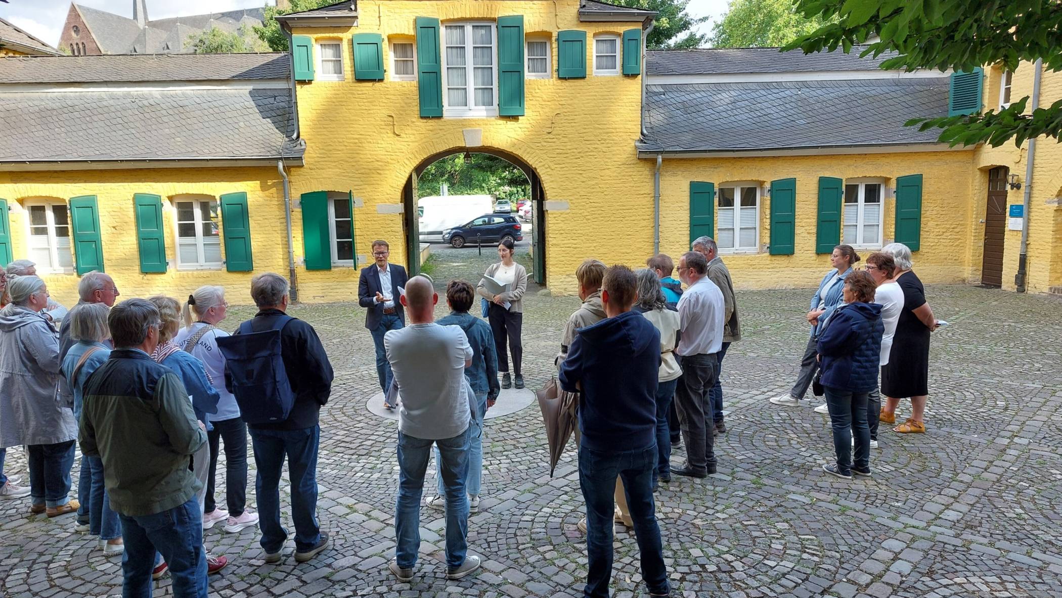Haus Katz war Start- und Endpunkt bei der ortsgeschichtlichen Führung.  