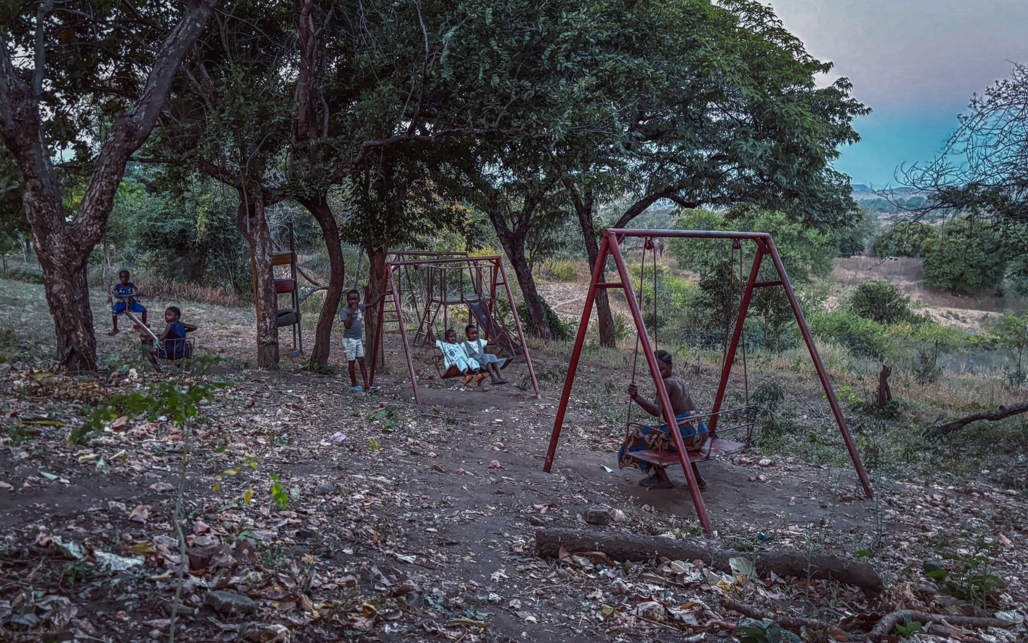 Der Kinderspielplatz eines...