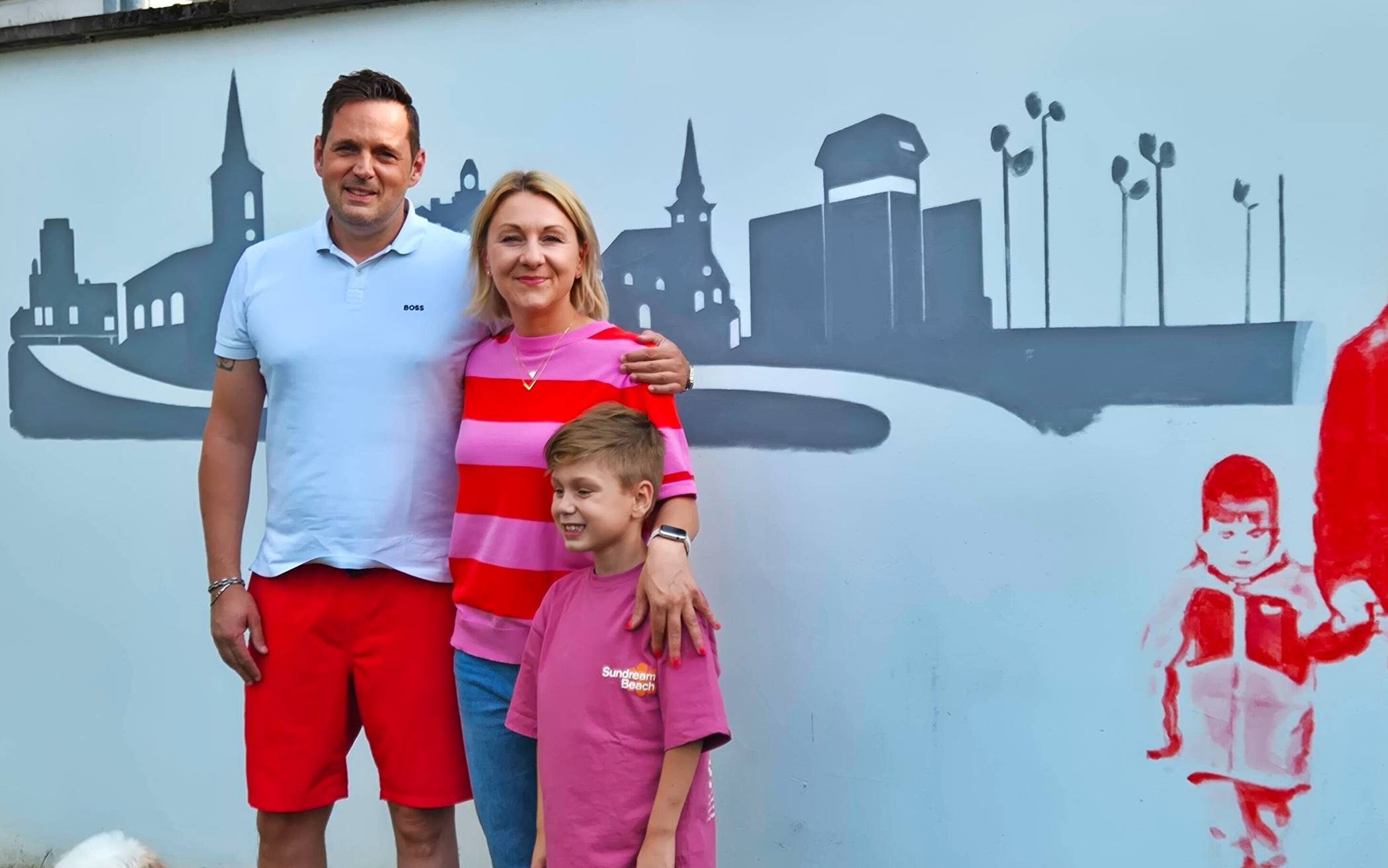 Kronprinz Tim Weitz mit seiner Familie