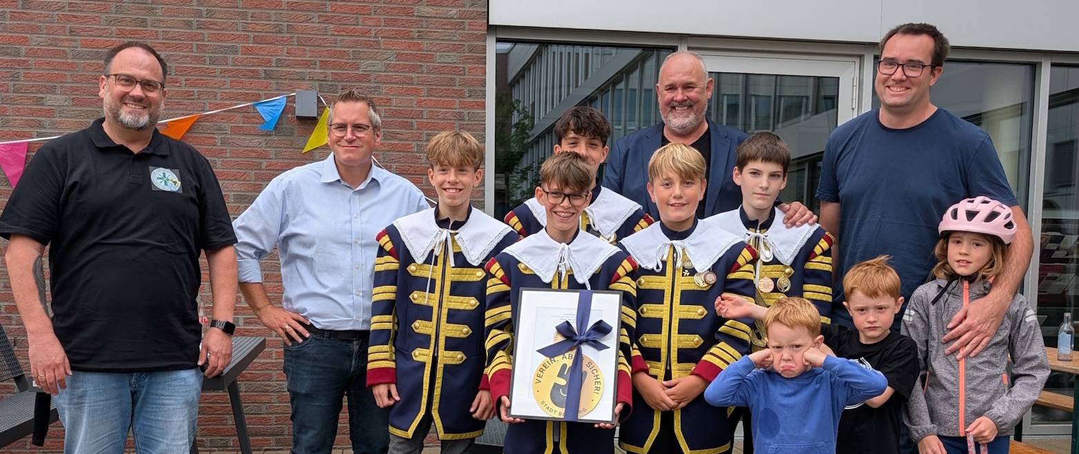 Die Jungschützenabteilung der „St. Sebastianus“-Bruderschaft Königshoven