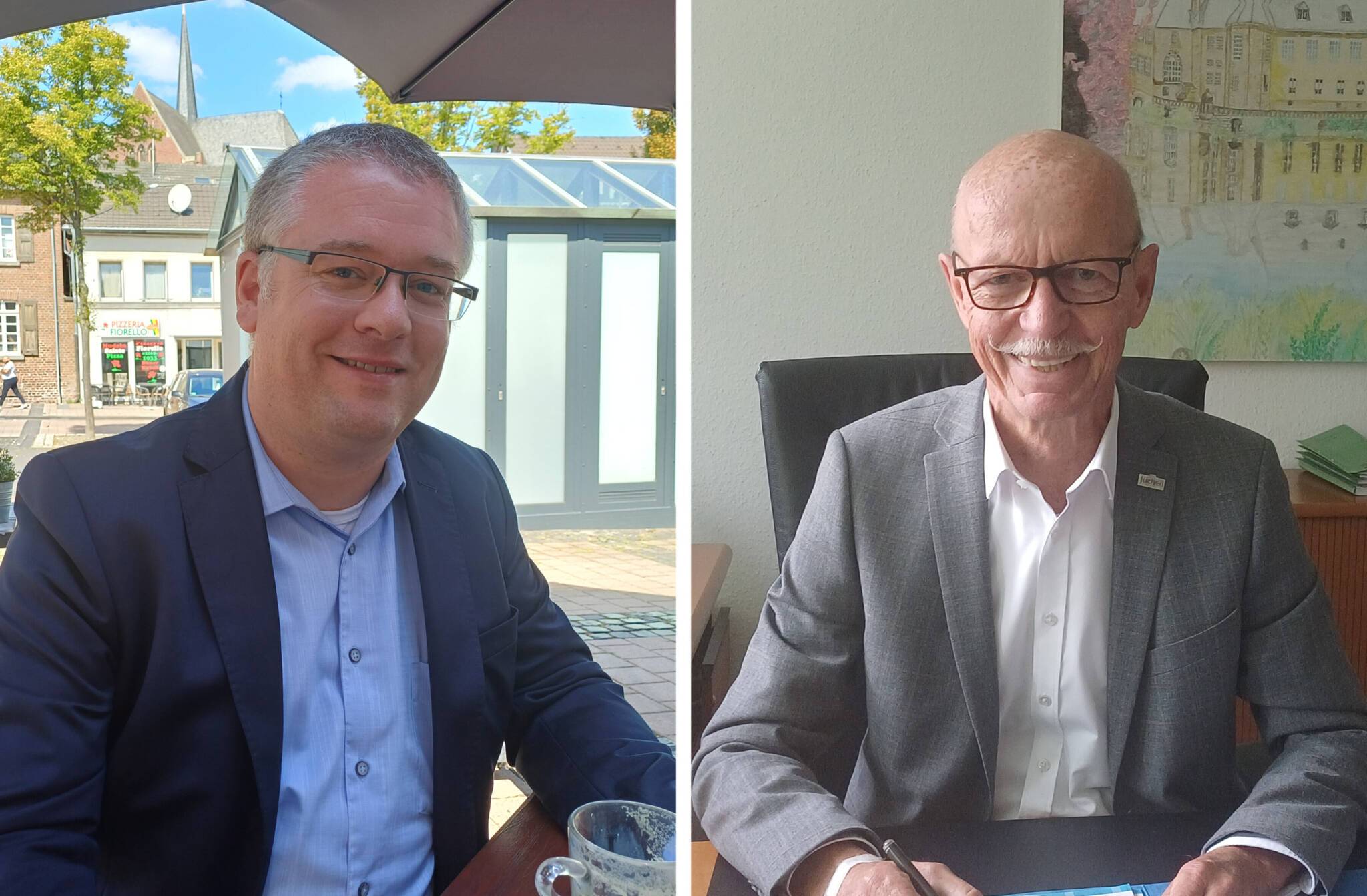 Am 28. September findet die Stichwahl zwischen Philipp Sieben (links) und Harald Zillikens statt.  