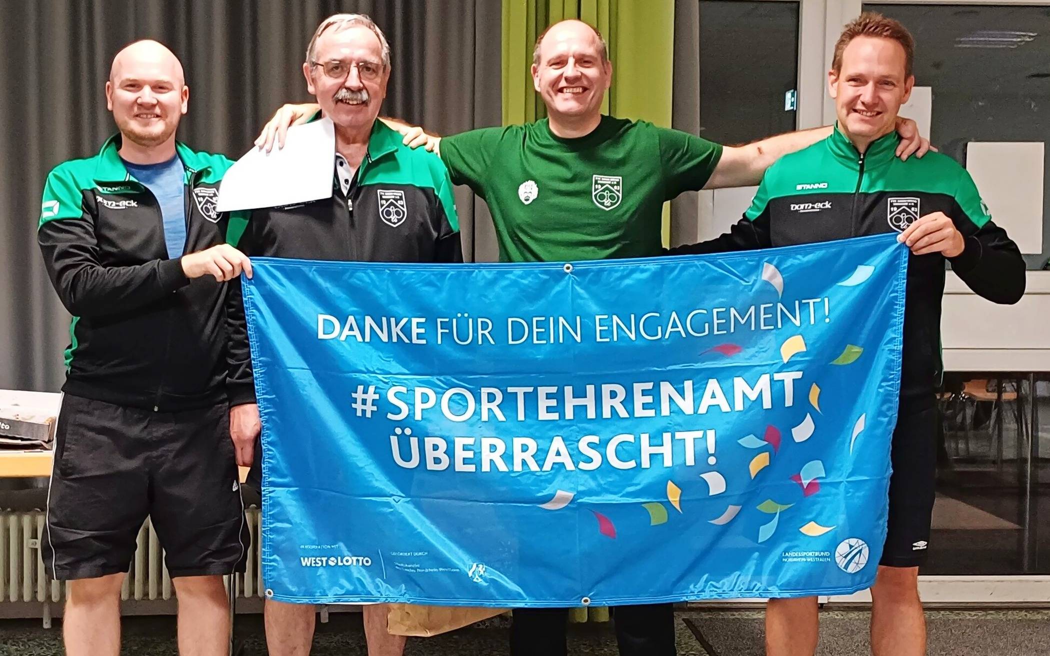  Von links: Geschäftsführer Sven Müller, Karl-Heinz Seiffert, Marco Seiffert und Kassierer Stephan Broschinski. 