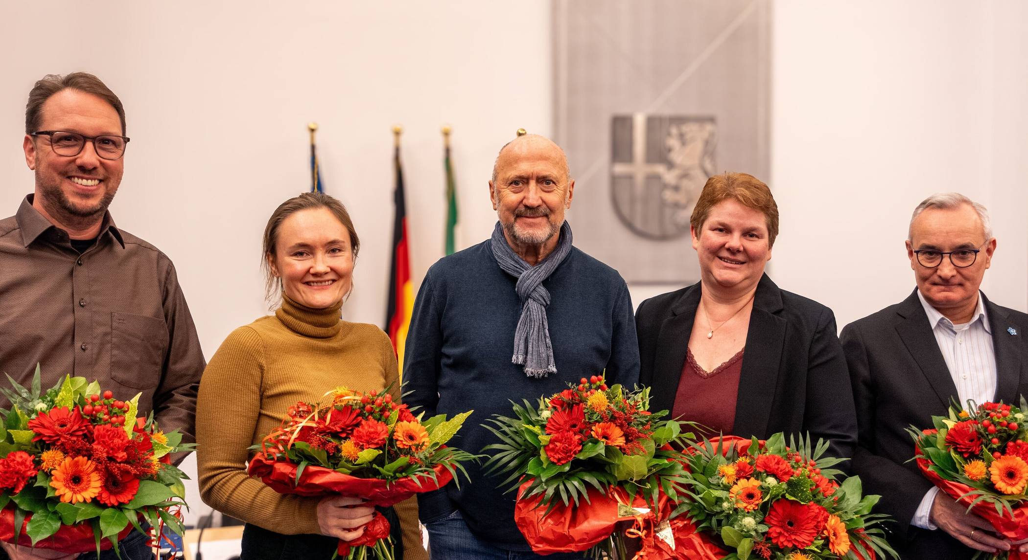 Von links: Stefan Schmitz, Christina Borggräfe, Rainer Thiel, Mona Bergs und Udo Bartsch.