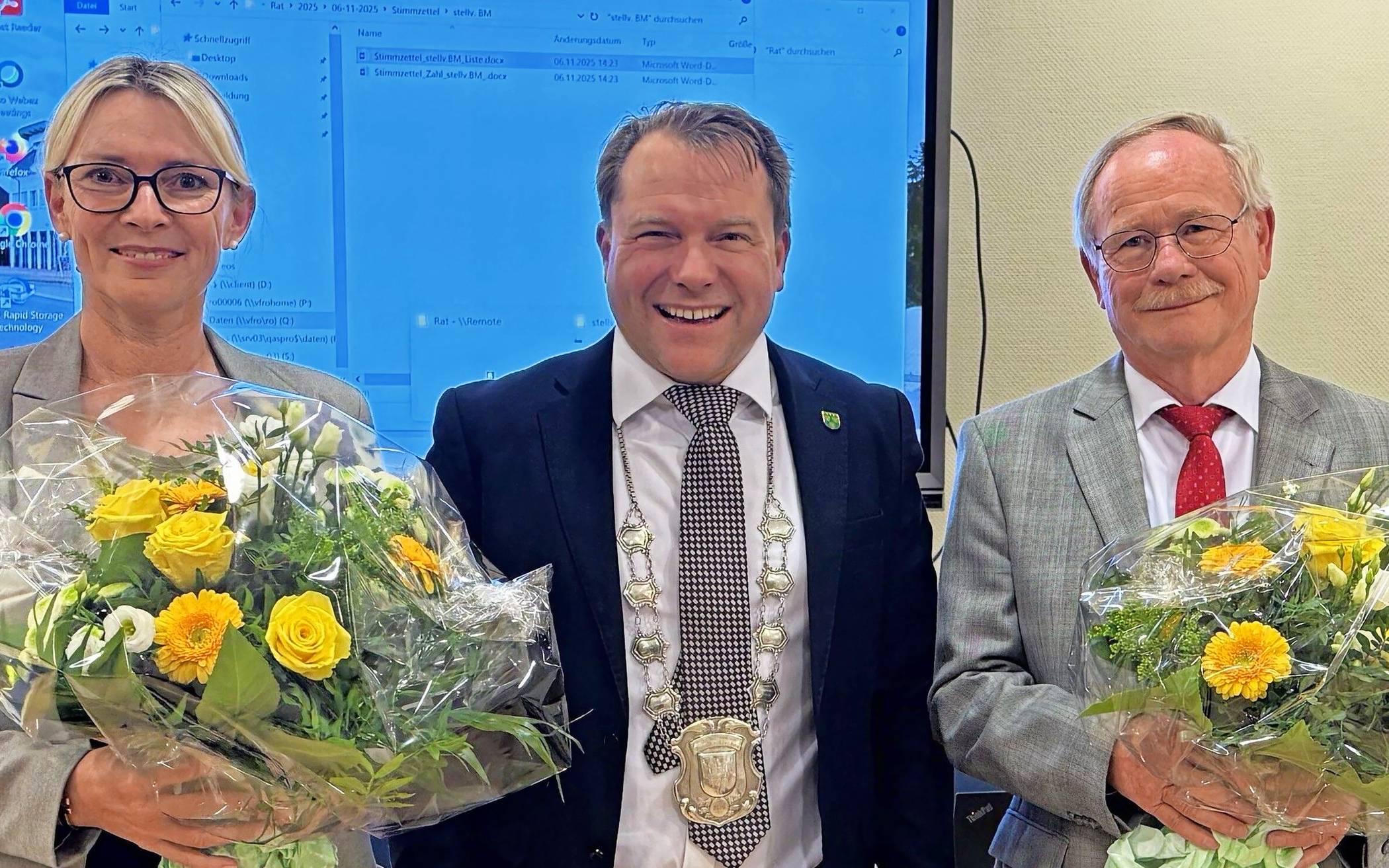  Bianka Mischtal (CDU) und Harry Marquardt (SPD) sind stellvertretende Bürgermeister. 