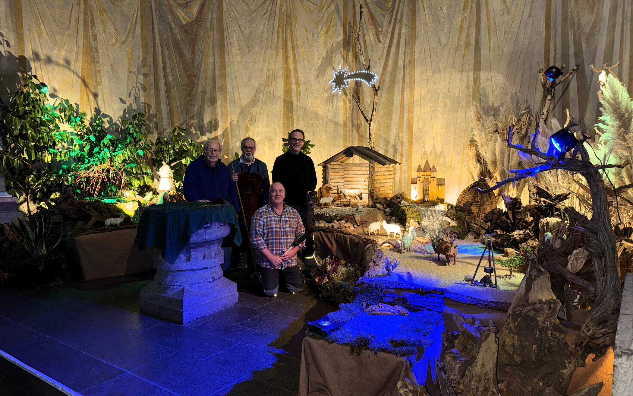 Krippenaufbau abgeschlossen