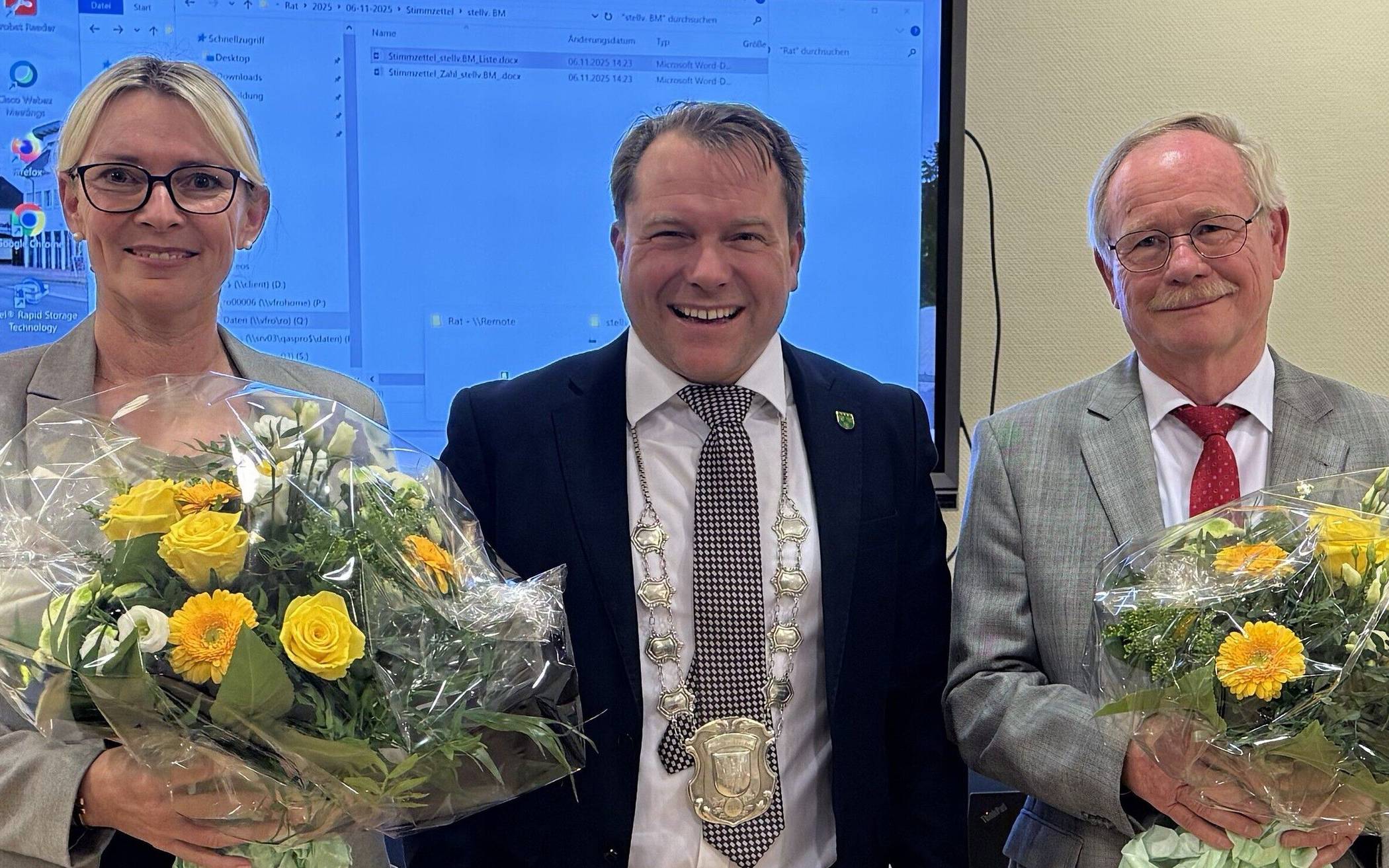 Harry Marquardt nach seiner Wahl zum