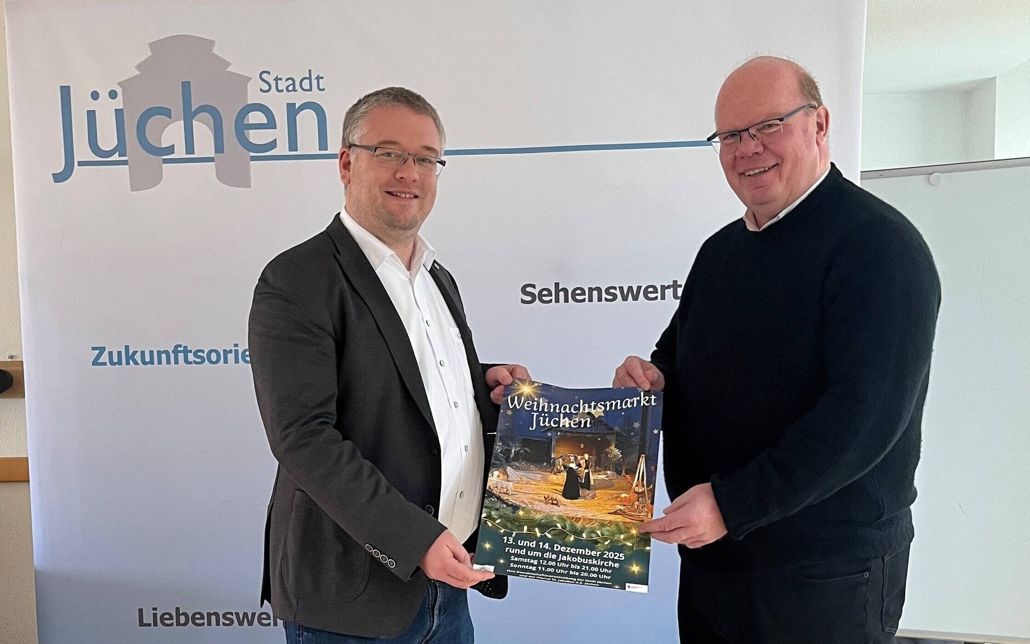 Bürgermeister Philipp Sieben und Pfarrer Ulrich