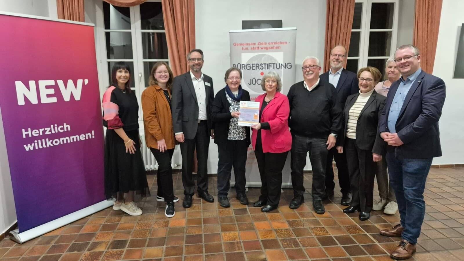 Vorstands- und Stiftungsratmitlieder der Bürgerstiftung Jüchen