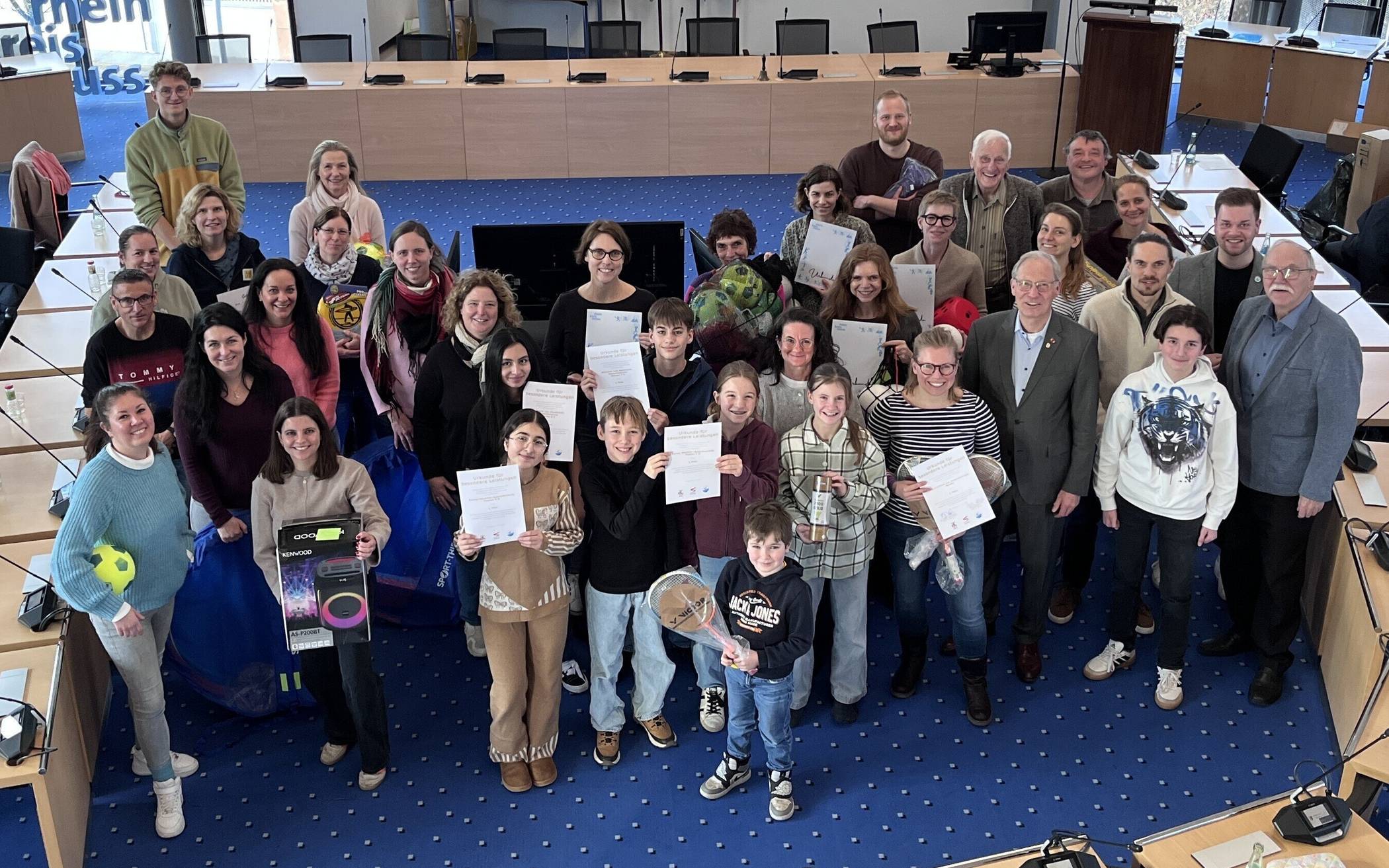 Die erfolgreichen Schulen wurden beim Sportabzeichen-Wettbewerb