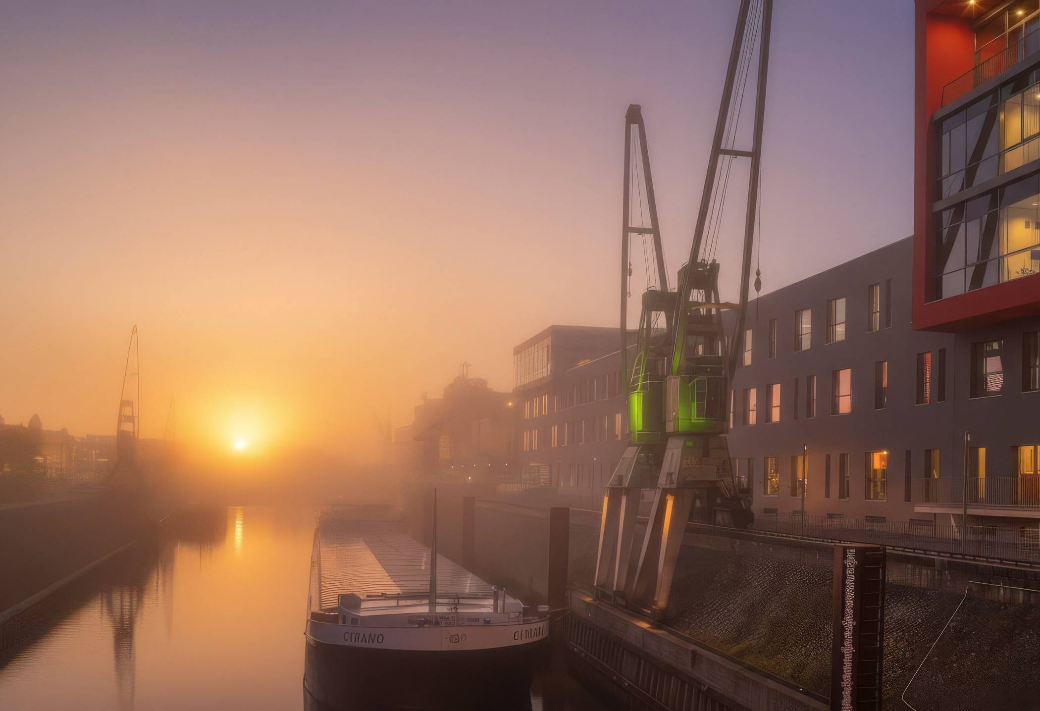 Mit dem Motiv „Neusser Hafen im Morgengrauen“ gehörte Johannes Giesen aus Neuss zu den Gewinnern im vergangenen Jahr.