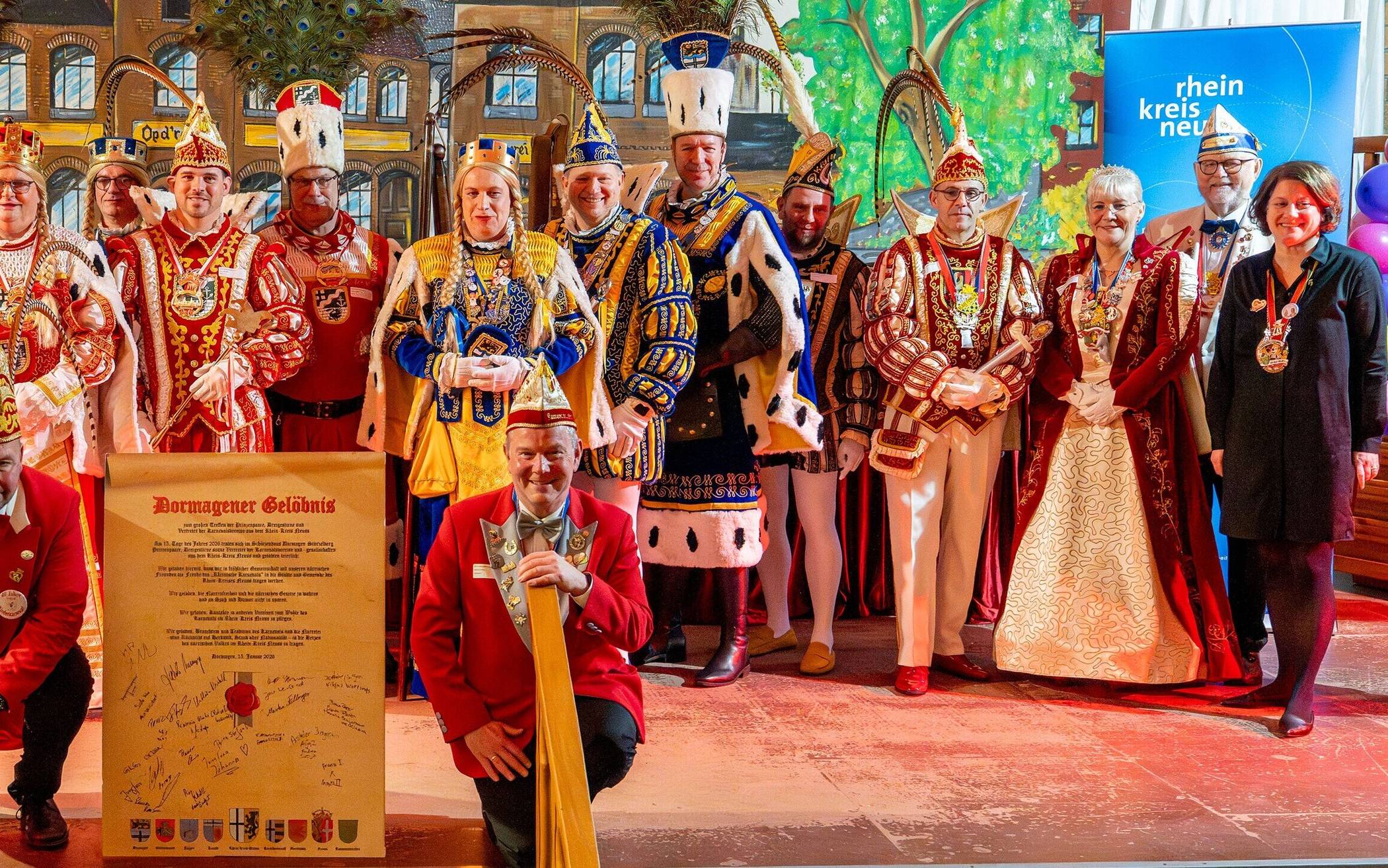 „Dormagener Gelöbnis“ unterzeichnet: Tollitäten voller Freude