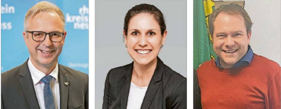  Dirk Brügge kennt die Arbeit des Regionales bestens. Jetzt hat er dort Sitz und Stimme. Franziska Velder ist so etwas wie der „Shooting-Star“ der heimischen CDU. Bürgermeister Mertens kann jetzt sehr direkt bei den Regionalplanungen mitreden. (von links) 