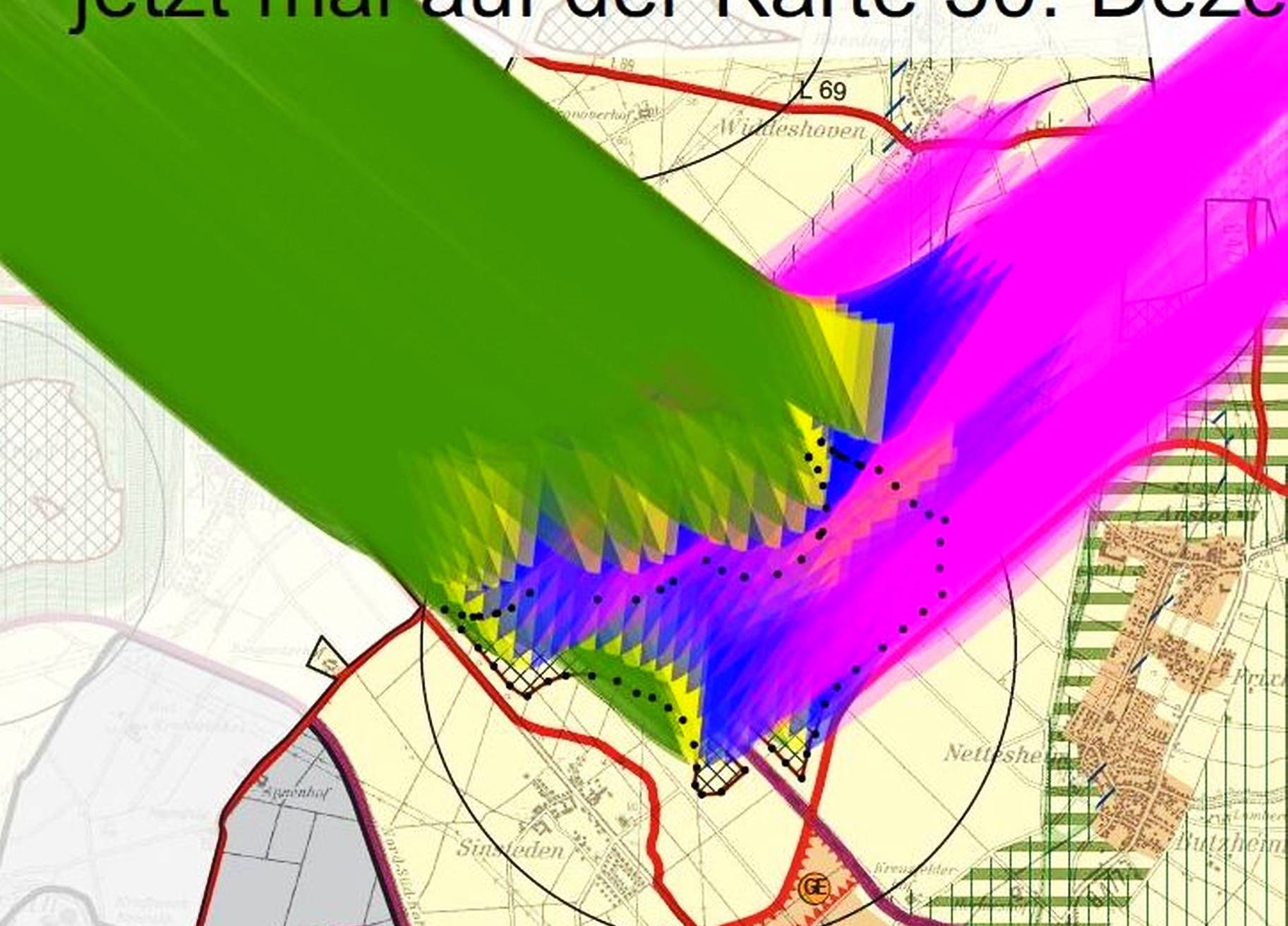 Der Schattenwurf der Windräder ist echt