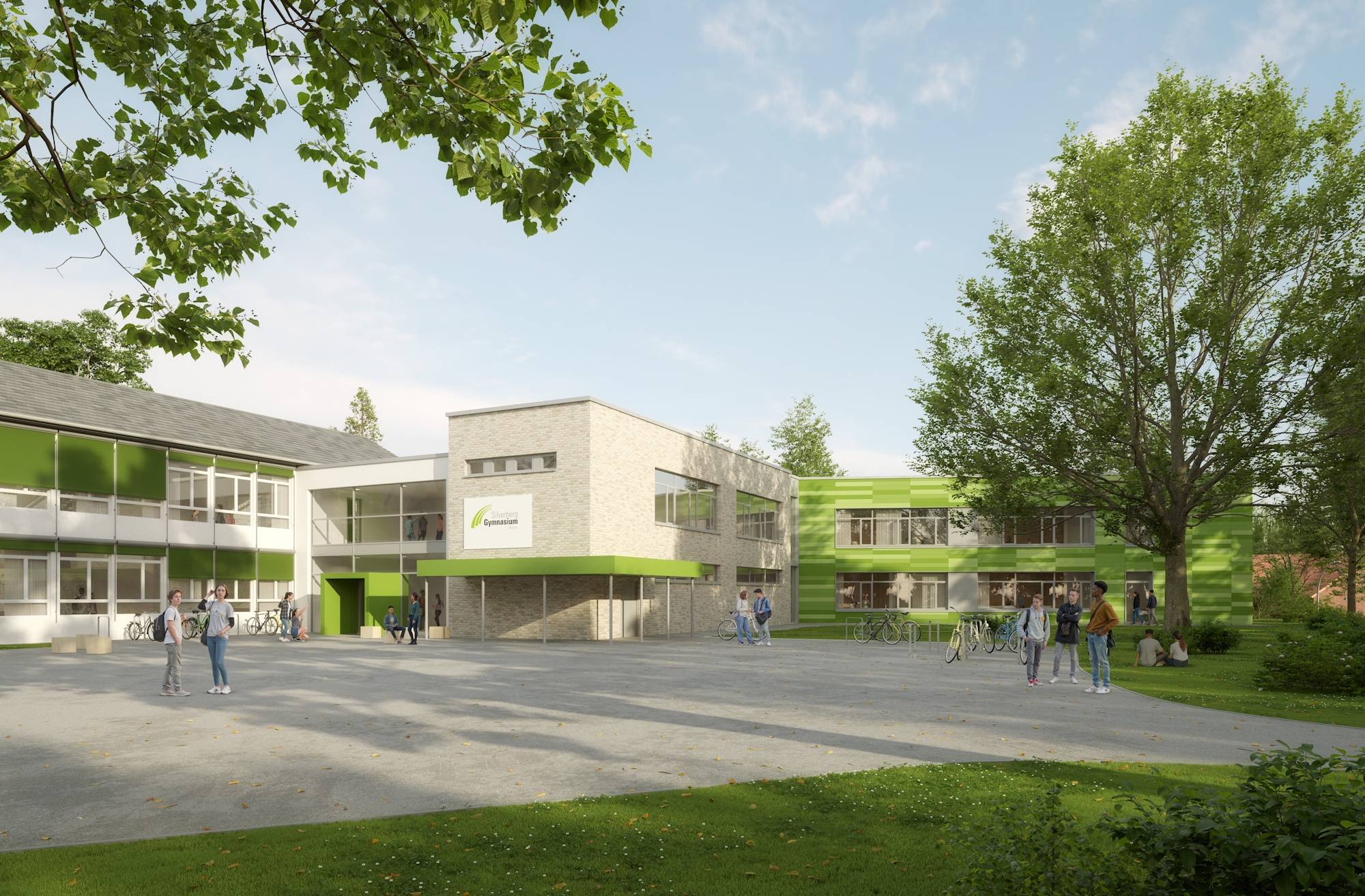 Die Erweiterung des Silverberg-Gymnasiums bietet neun