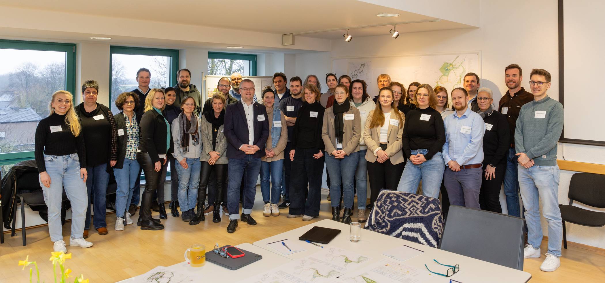 Beim Vernetzungstreffen kamen Beteiligte des Projekts „Grüner Korridor“ zusammen, um über den Planungsstand zu sprechen.  