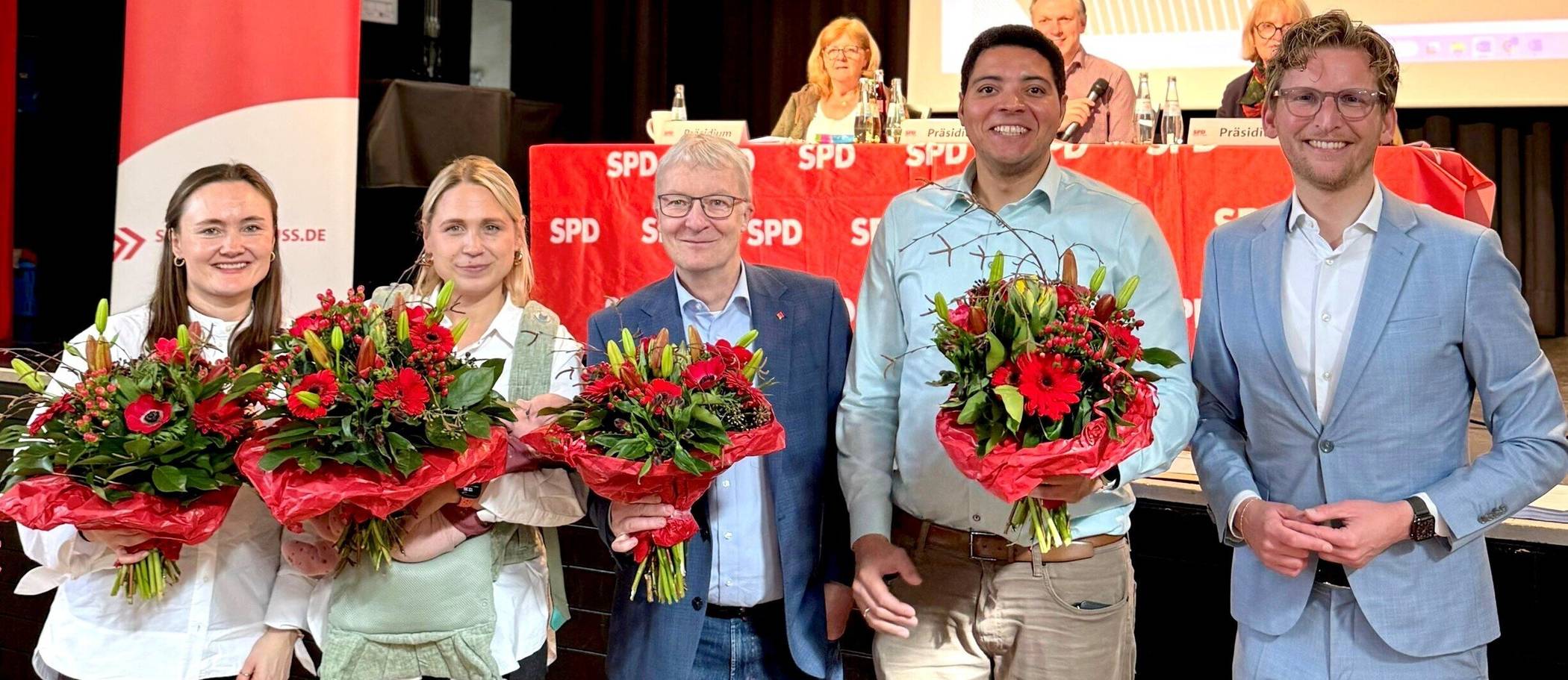 Der geschäftsführende Vorstand der Kreis-SPD.