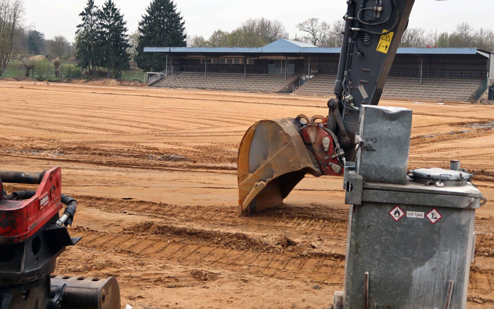 Sanierung der Tribüne startet Ende März