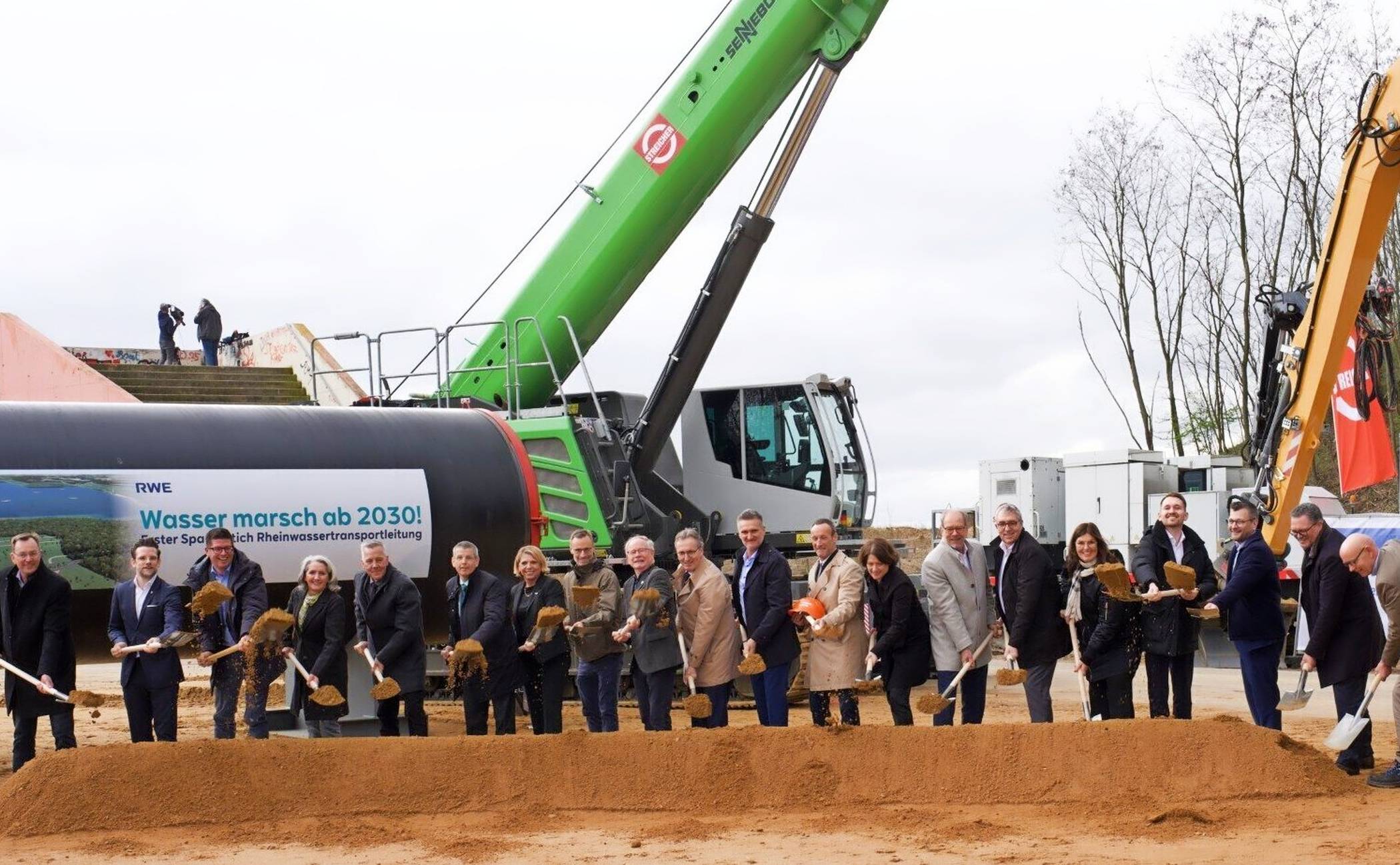 Spatenstich Rheinwasser Transportleitung 2026