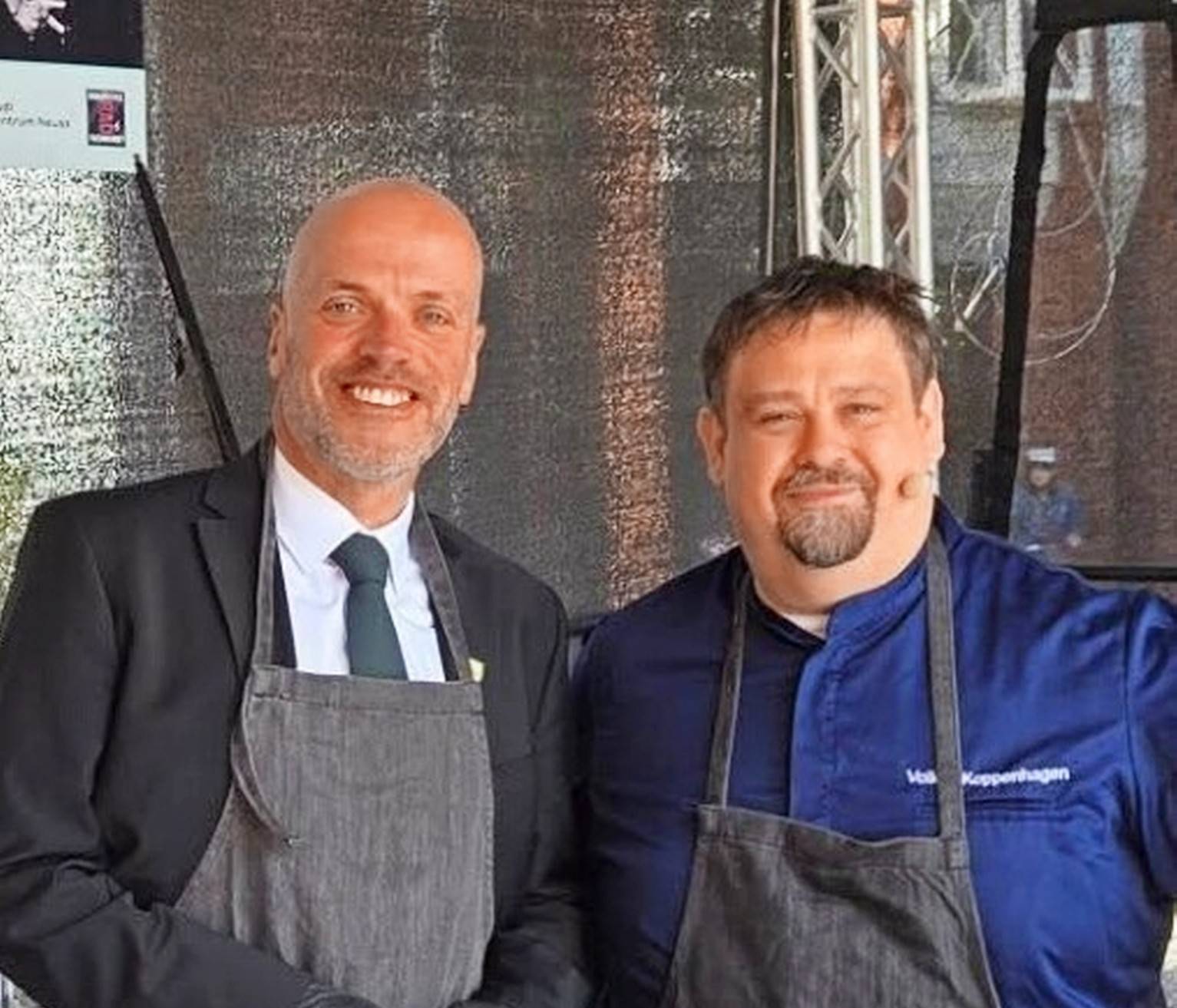 Bro´s am Herd: Klaus Krützen und Volkes Koppenhagen.