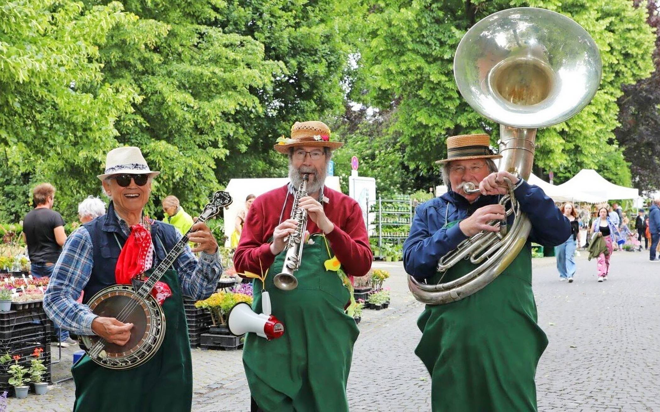 Die „Swingenden Gärtner“ mit Dixieland-Jazz