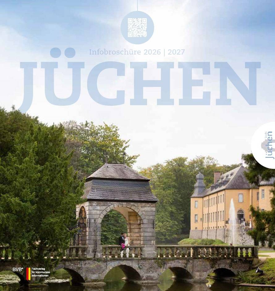 Neue Infobroschüre der Stadt Jüchen. Grafik: Stadt Jüchen
