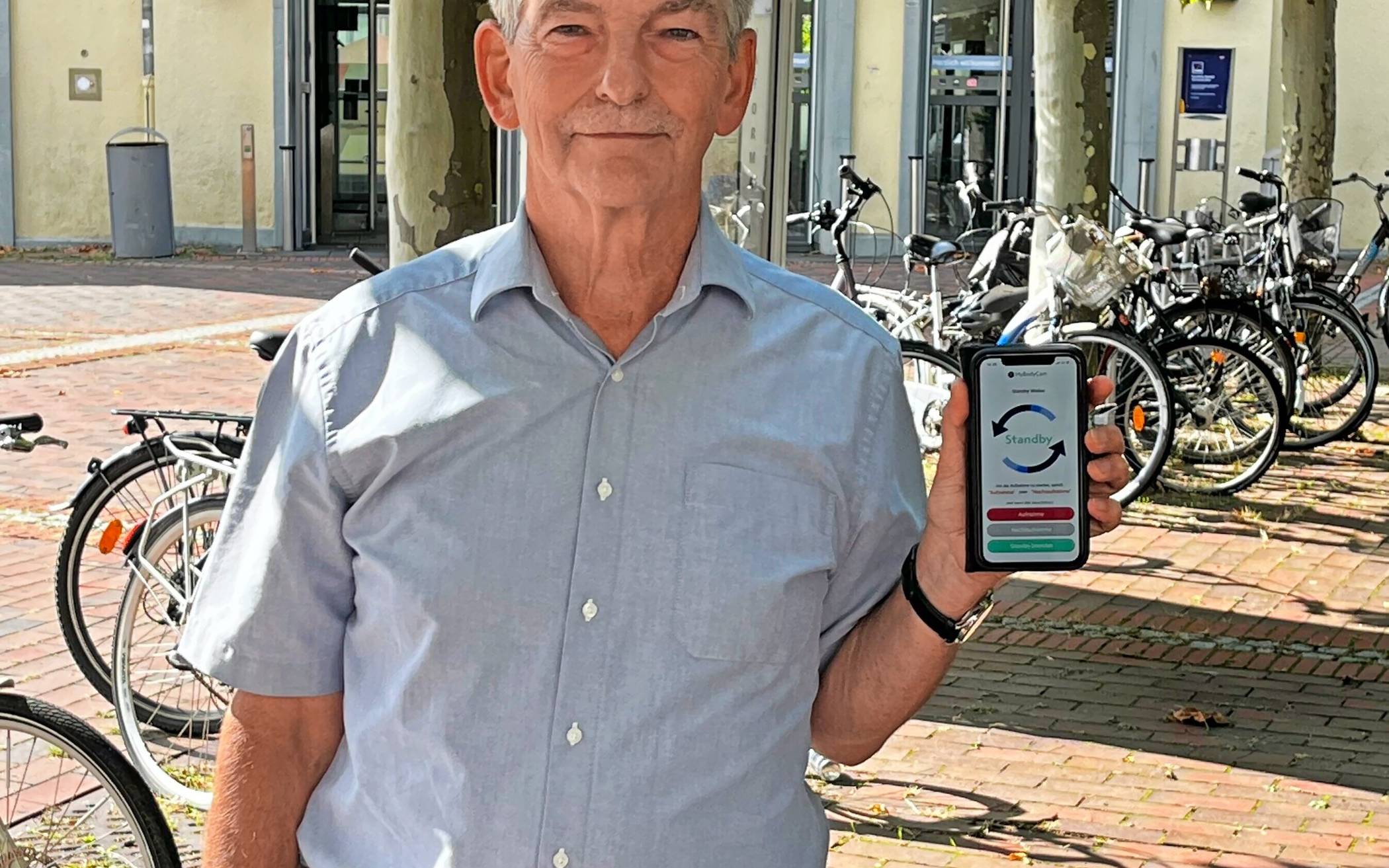  Peter Mattheisen aus Grevenbroich hat die App „MyBodyCam“ entwickelt.  