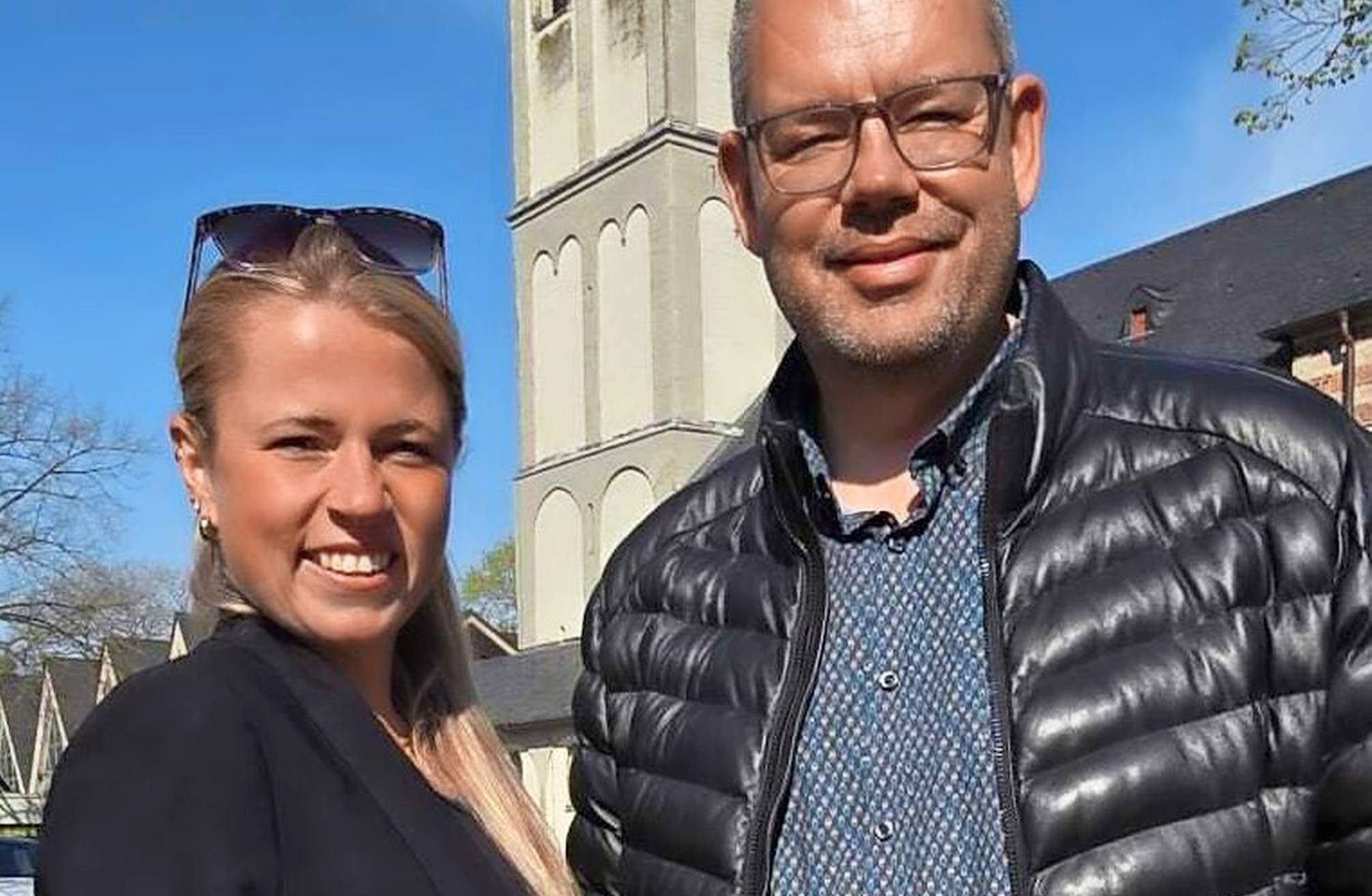 Marktleiterin Lisa Niessen und Organisator Marc Pesch freuen sich auf das kommende Rommersfood-Festival.   