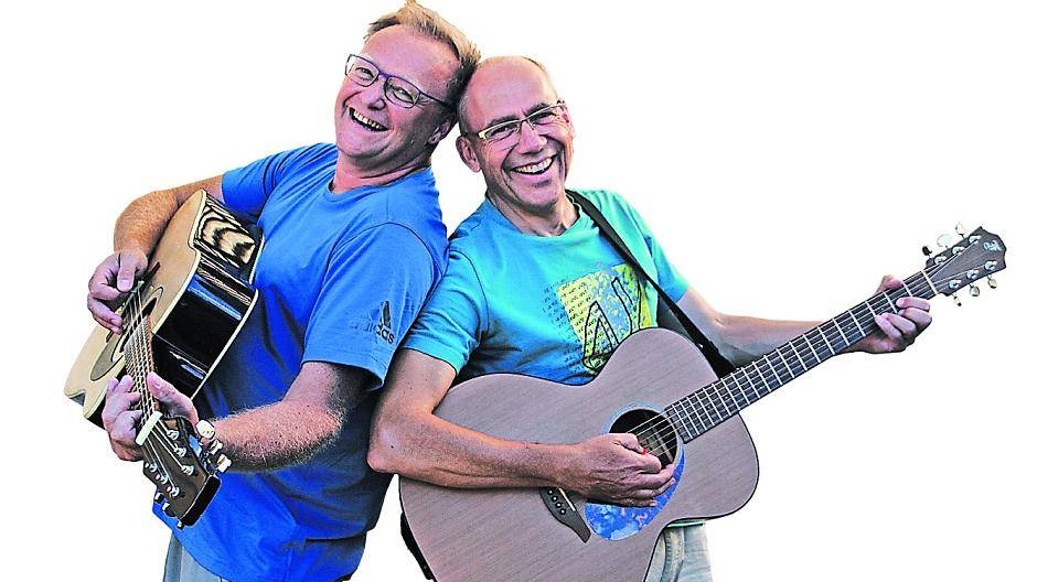  Gerhard Kalter (links) und Volker Abrahmczik haben die Band „Seisiún“ vor 34 Jahren ins Leben gerufen. 