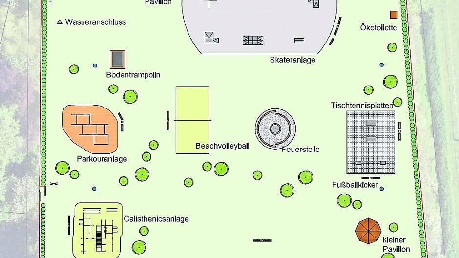 Parcours, Skater, Calisthenics — So soll der Jugendpark aussehen