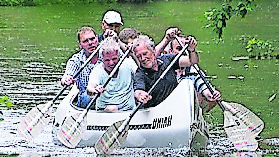  Auch der Präsident legte sich im vergangenen Jahr in die Riemen: Günter Piel im vollen Einsatz. 