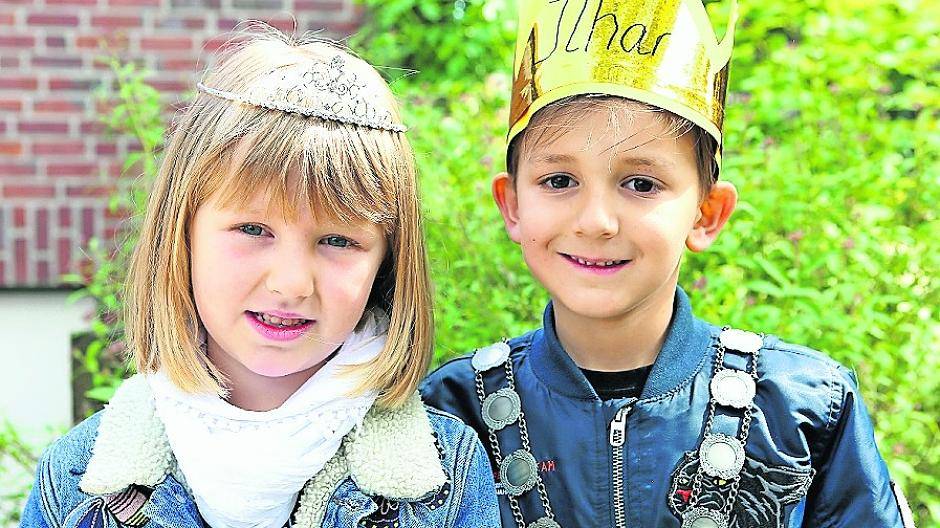  Lara Kopp und Ilhan Cavdar sind das diesjährige Kindergarten-Schützenkönigspaar. 