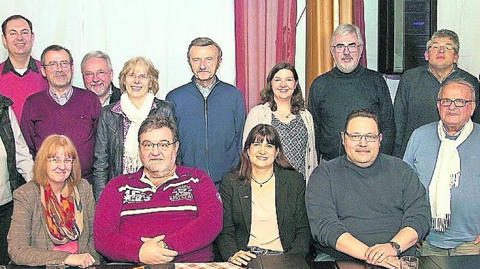  Der Ortsverband Jüchen bei der ersten Mitgliederversammlung des Jahres 2017. 