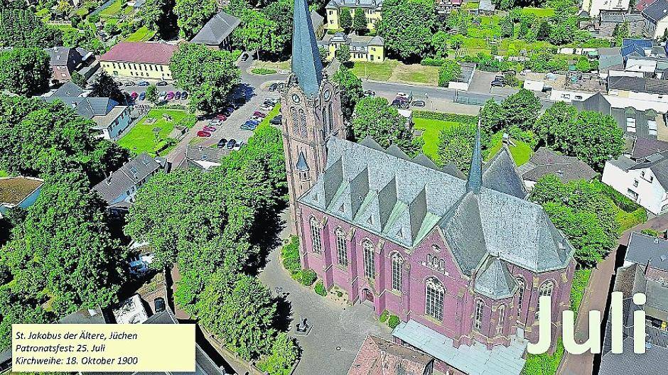  Die „St. Jakobus“ in Jüchen schmückt den Monat Juli im GdG-Kalender. 