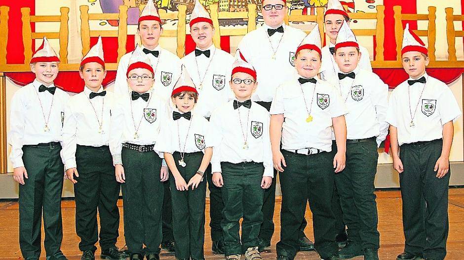  Der Gustorfer Kinder-Elferrat: Die Kindersitzung verspricht wieder einen lustigen Nachmittag. 