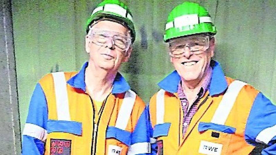  Jürgen Larisch und Hans Mentzen beim RWE.  