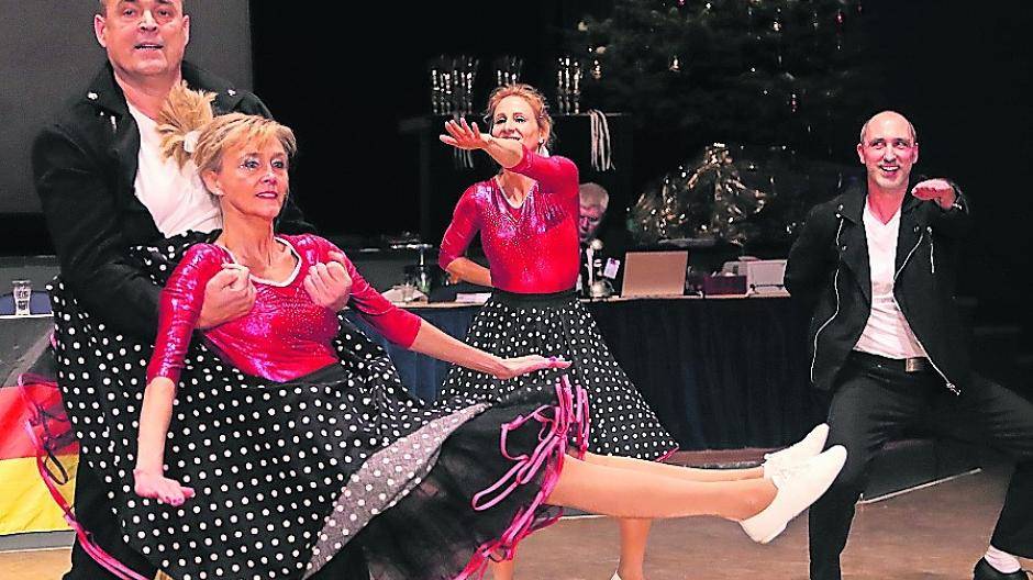  Mit einer „Grease“-Einlage holten sich Martin und Heike Knabben (links) und ihre Tanzgruppe den Deutschen Meister. 