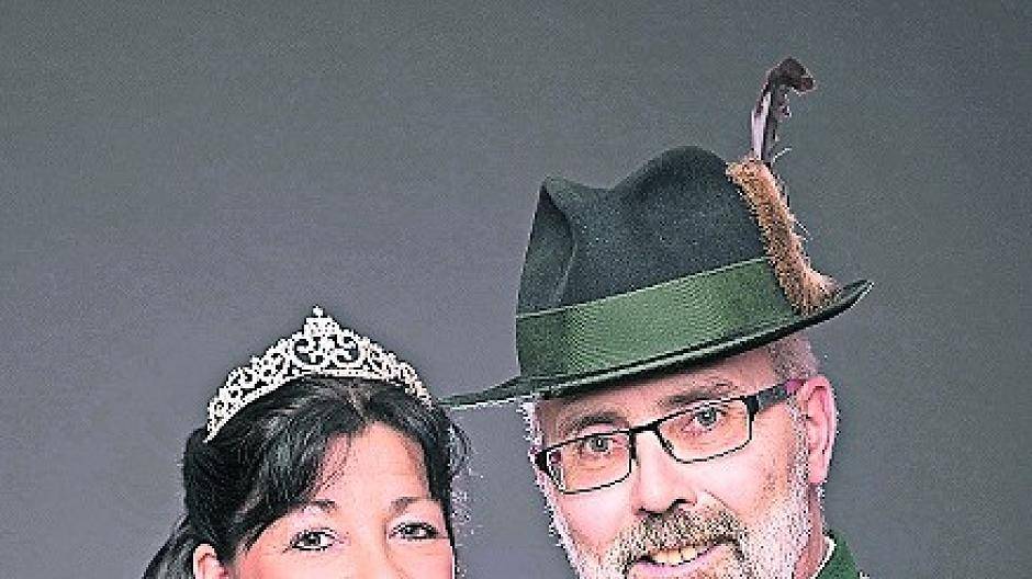  Das Königspaar Michael und Marion Kirch. 