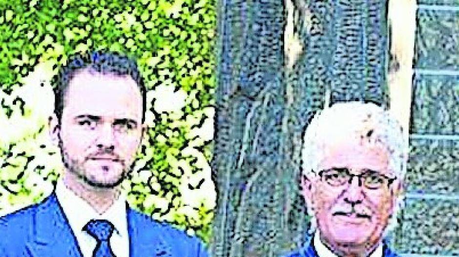  Das schmucke Adjutantenpaar: allzeit bereit.  