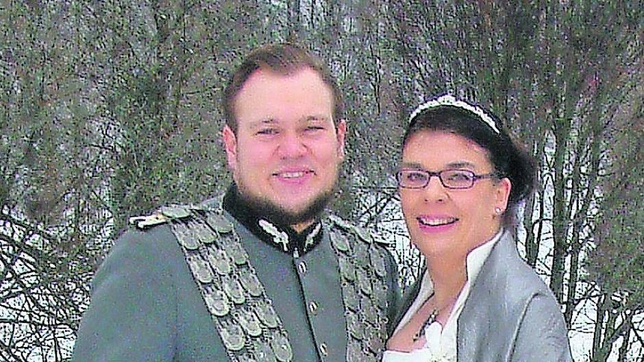  Christoph Erdmann und Angela Eißenberg regieren die Orkener Schützen mit einem großem Strahlen.  