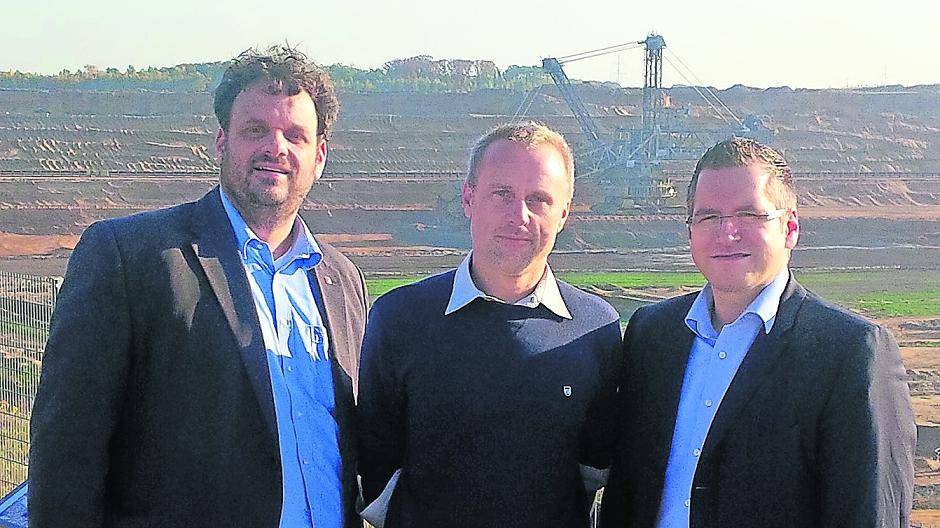  Guido van den Berg, Louis Wenger und Sascha Solbach tauschten sich über die Zukunft des „Rheinischen Reviers“ aus. 