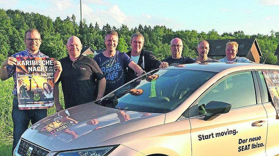  Die Mannen des Jägerzuegs „Blattschuss“ freuen sich auf 8. Juli. Dann steigt nämlich ihre „Karibische Nacht“ in Frimmersdorf. 