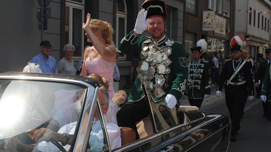 Das Königspaar Manuela und Dirk...