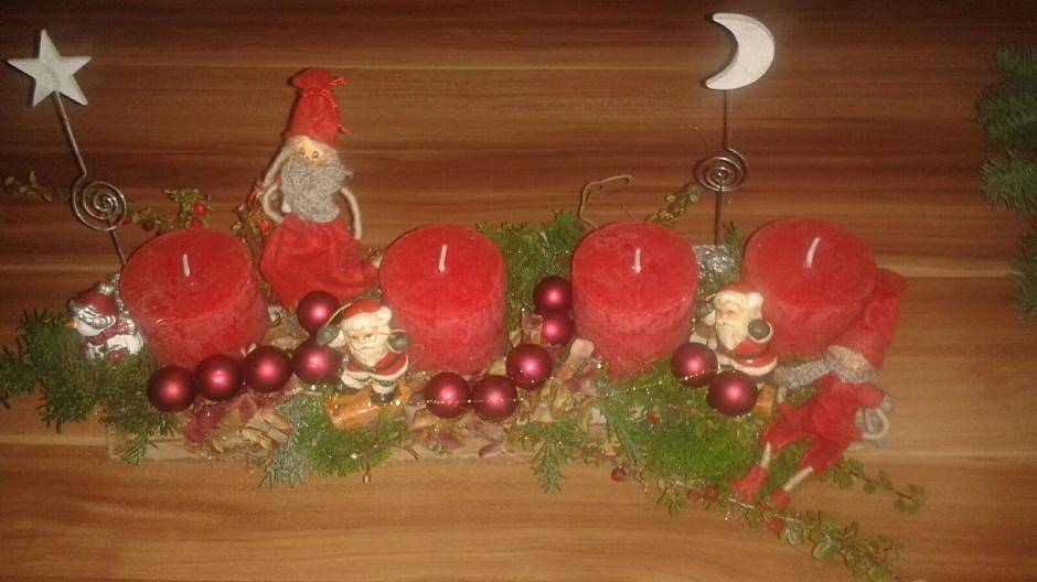 Diesen Adventskranz hat Gabriele Furth aus Grevenbroich von einer lieben Freundin...